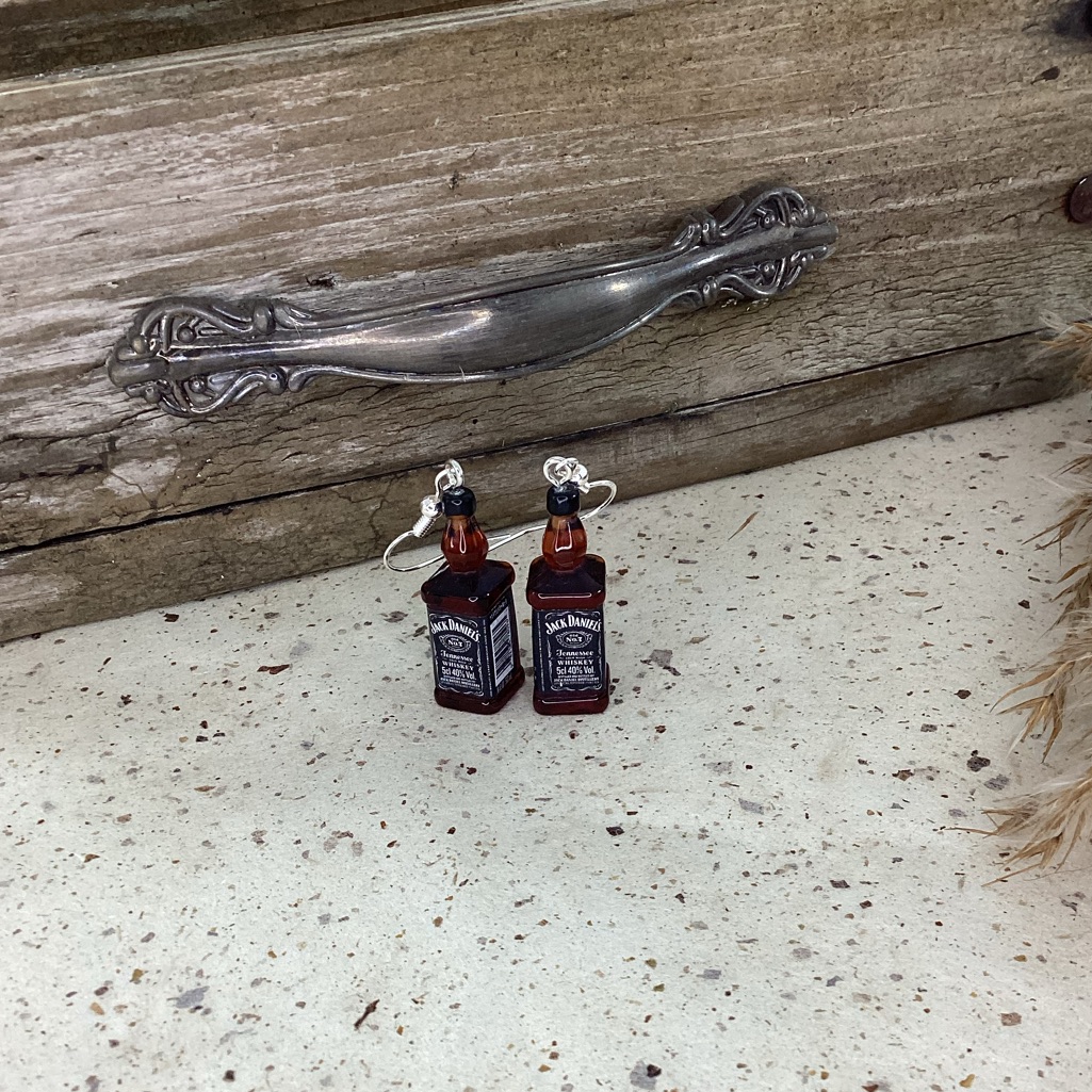 Jack Daniels Earrings Nwt